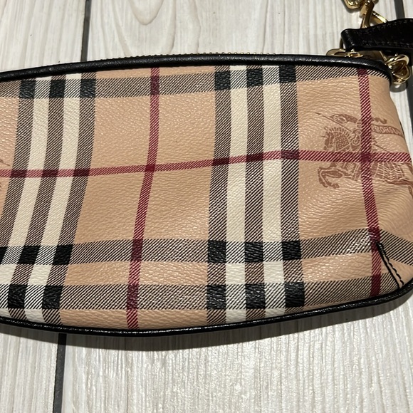 Burberry London Leather House Check Beige Black Small Chain Handbag Shoulder Bag - Picture 2 of 9